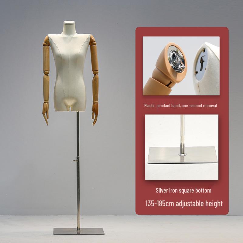 Korean Women's Clothing Store Mannequin: Pendant Arm Flat Shoulder Display Stand