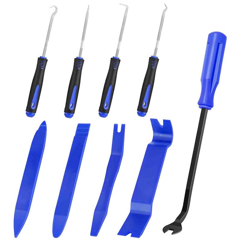 9-Piece Car Modification Tool Set: Door Panel & Audio Panel Removal Pry Bar Tools