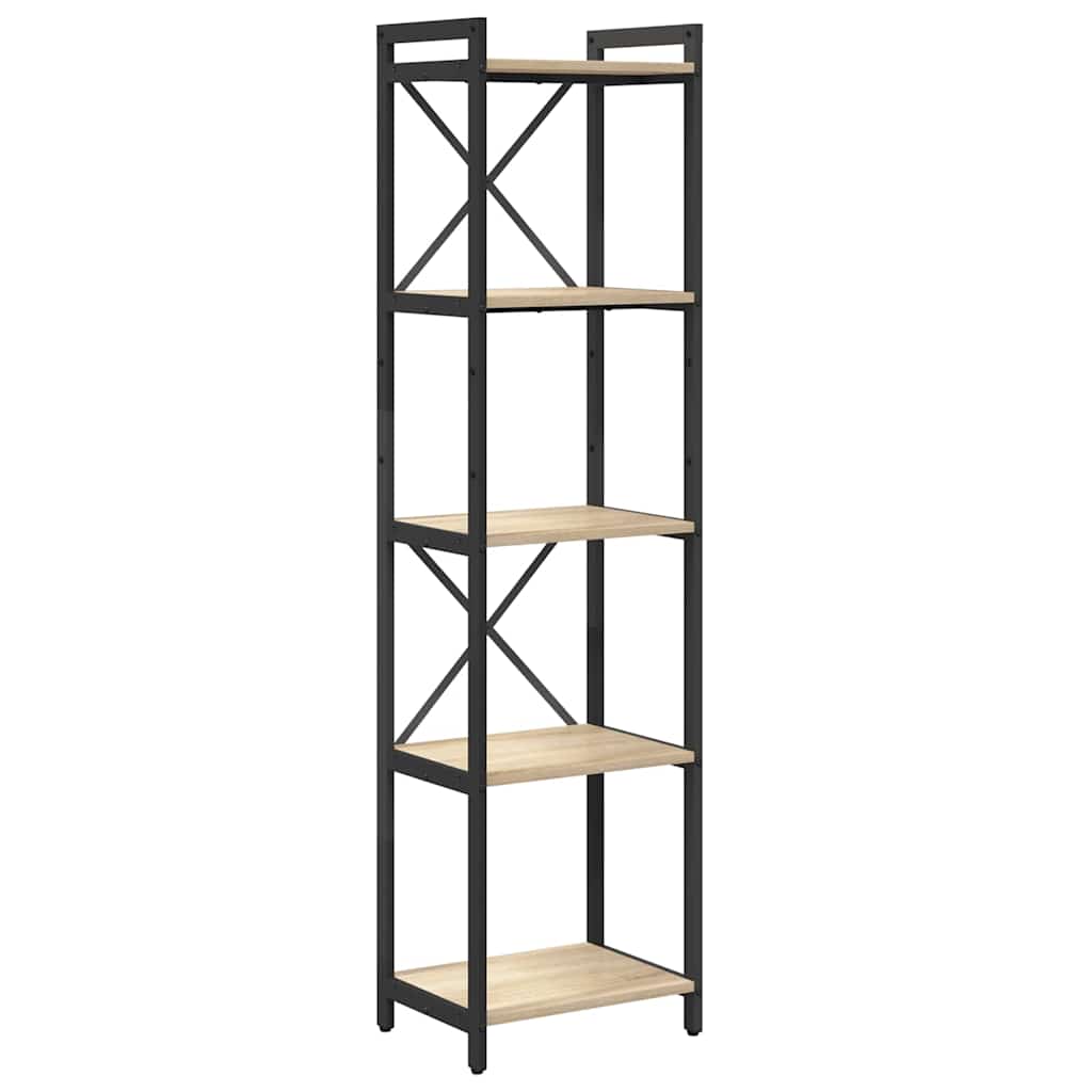 Bookshelf Sonoma Oak 40 x 30 x 155 cm Particleboard