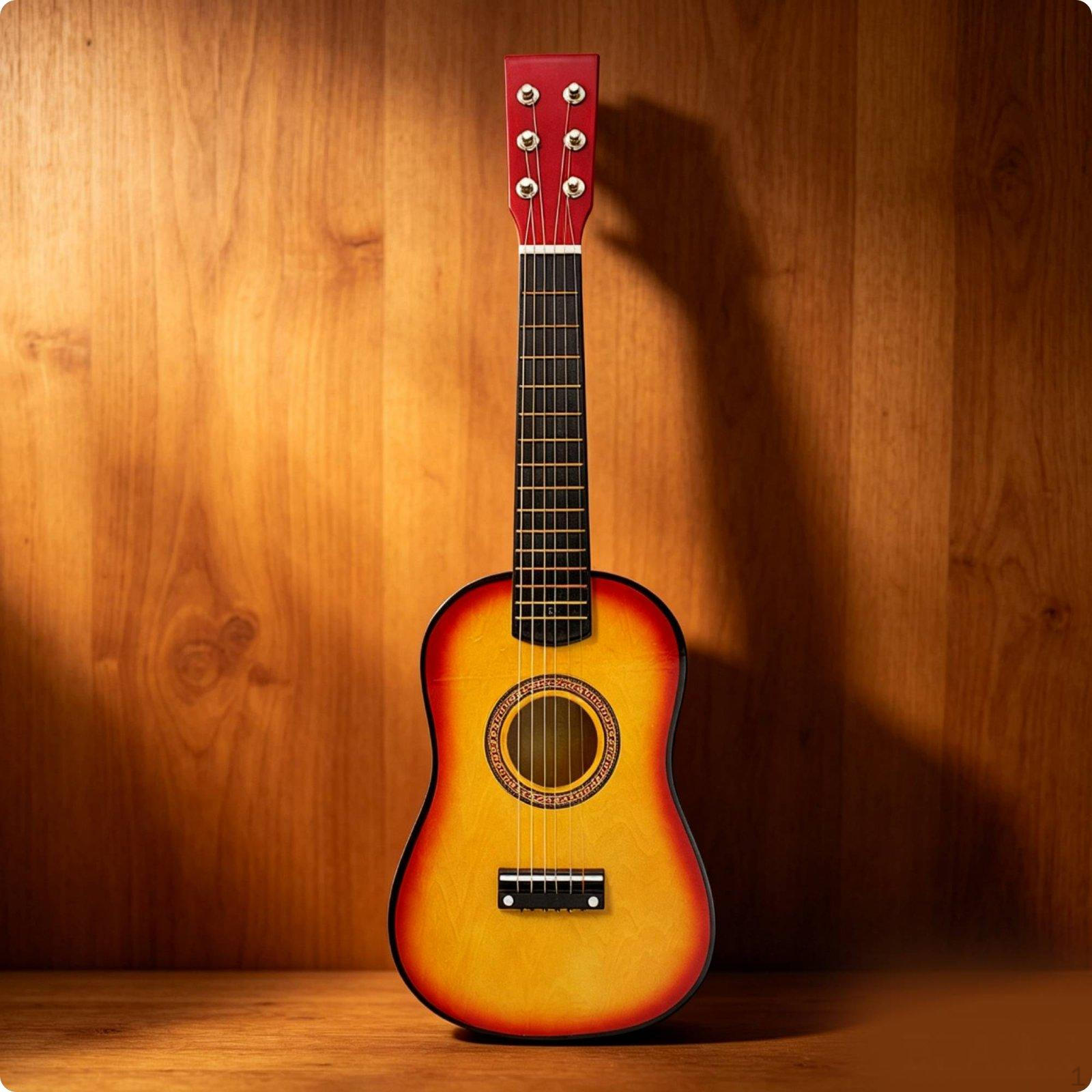 23 Inch Mini Guitar 6 Strings Children s Toy Wooden Musical Body Plaything for Funny Time