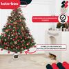 KOTARBAU® Metal Christmas Tree Stand with Water Container, Wrapped, Decorative, White, 52 x 23 cm