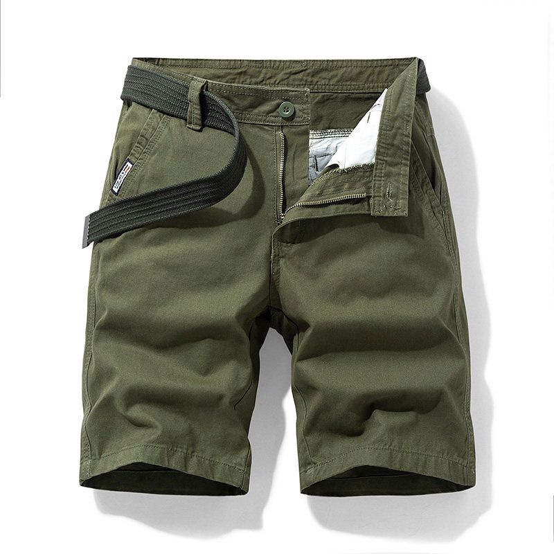Export Export Tail Goods Multi-Pocket Pure Cotton Workwear Shorts Summer Men's Plus Size Loose Casual Straight-Leg Half Length Middle Pants