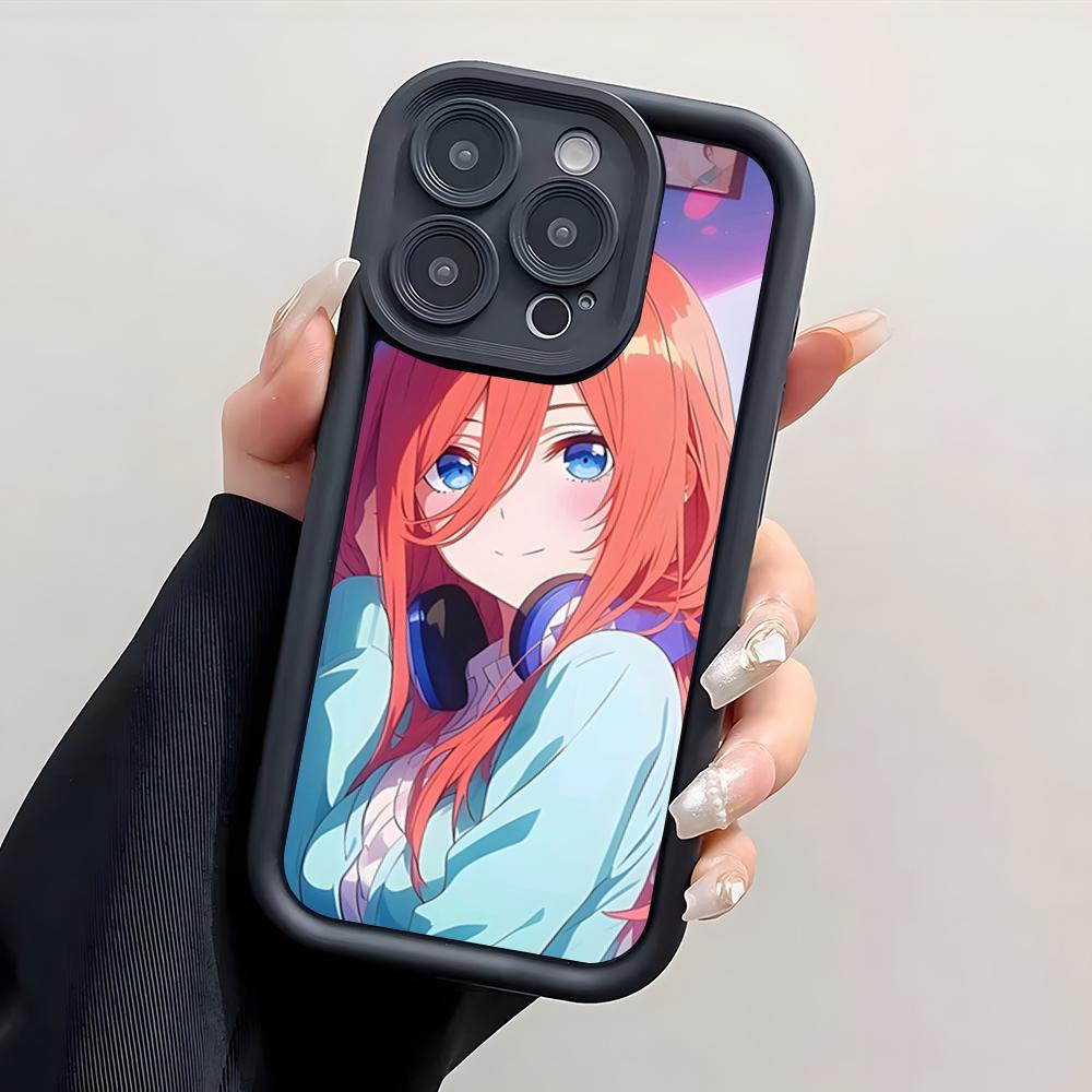 Anime Nakano Miku Phone Case For IPhone 17 Pro Max 15 Pro 16 14 Plus 12 13 Mini 11 Pro Shockproof Cover