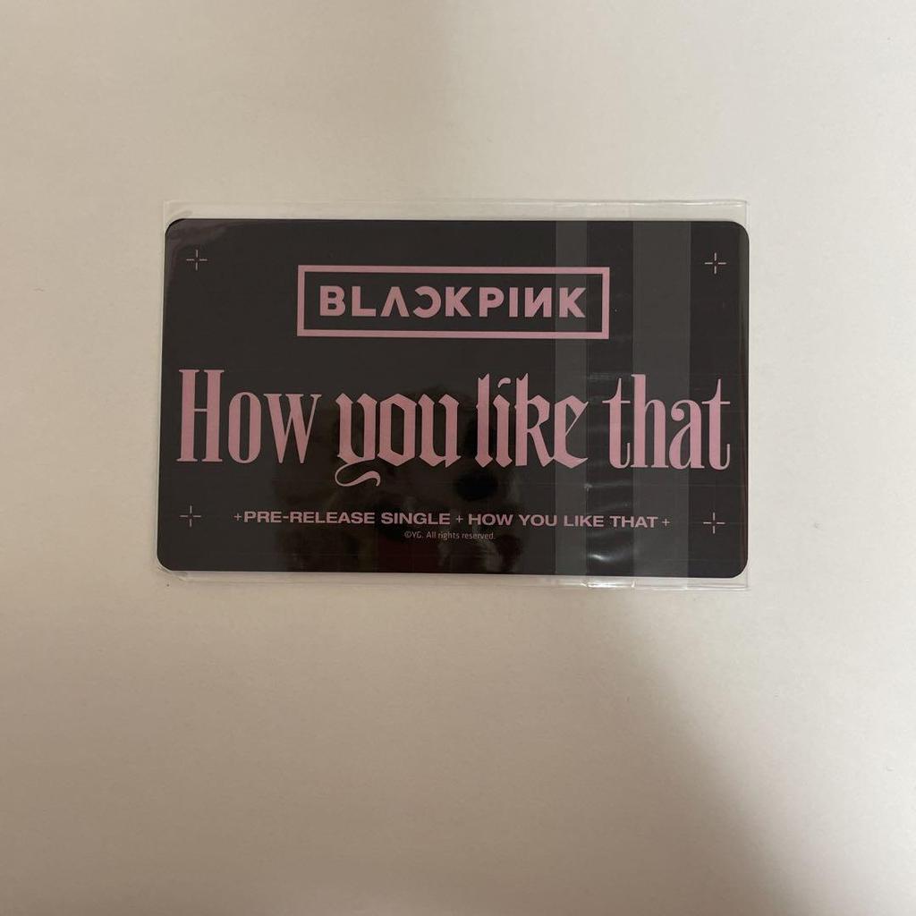[USED] BLACKPINK JENNIE How You Like That Bonus Trading Card