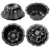 4 Pcs Nonstick Fluted Cake Mold 4 Inch Muffin Cups Easy to Clean Oven Baking Mold  Cupcake