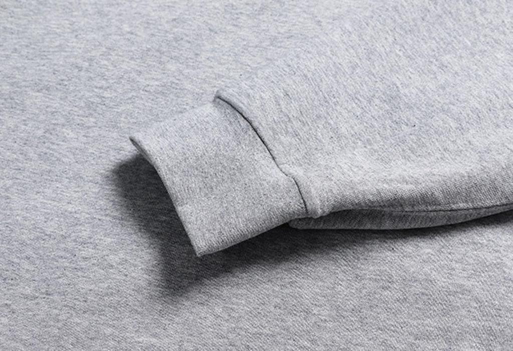 EASTEMPO Long Solid Loose Plus Sizes Women's Fall/Winter Fleece-Lined Hoodie, Sleeve, Zip-Up, Thick, Color, Fit, Stylish, (JP, Alphabet, 2XL, Gray)