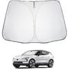 2025 Upgrade Car Windshield Sun Shade Windshield Sunshade Umbrella [Star Fabric] Protect Car from Sun Rays&Heat Damage Keeps Vehicle Cool, Spring
