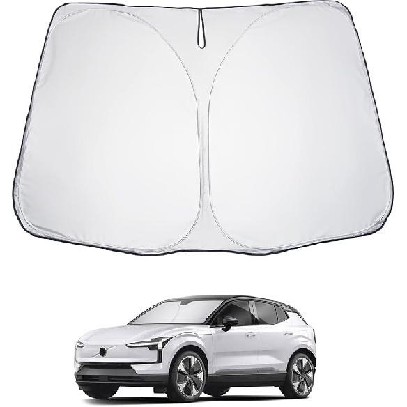 2025 Upgrade Car Windshield Sun Shade Windshield Sunshade Umbrella [Star Fabric] Protect Car from Sun Rays&Heat Damage Keeps Vehicle Cool, Spring