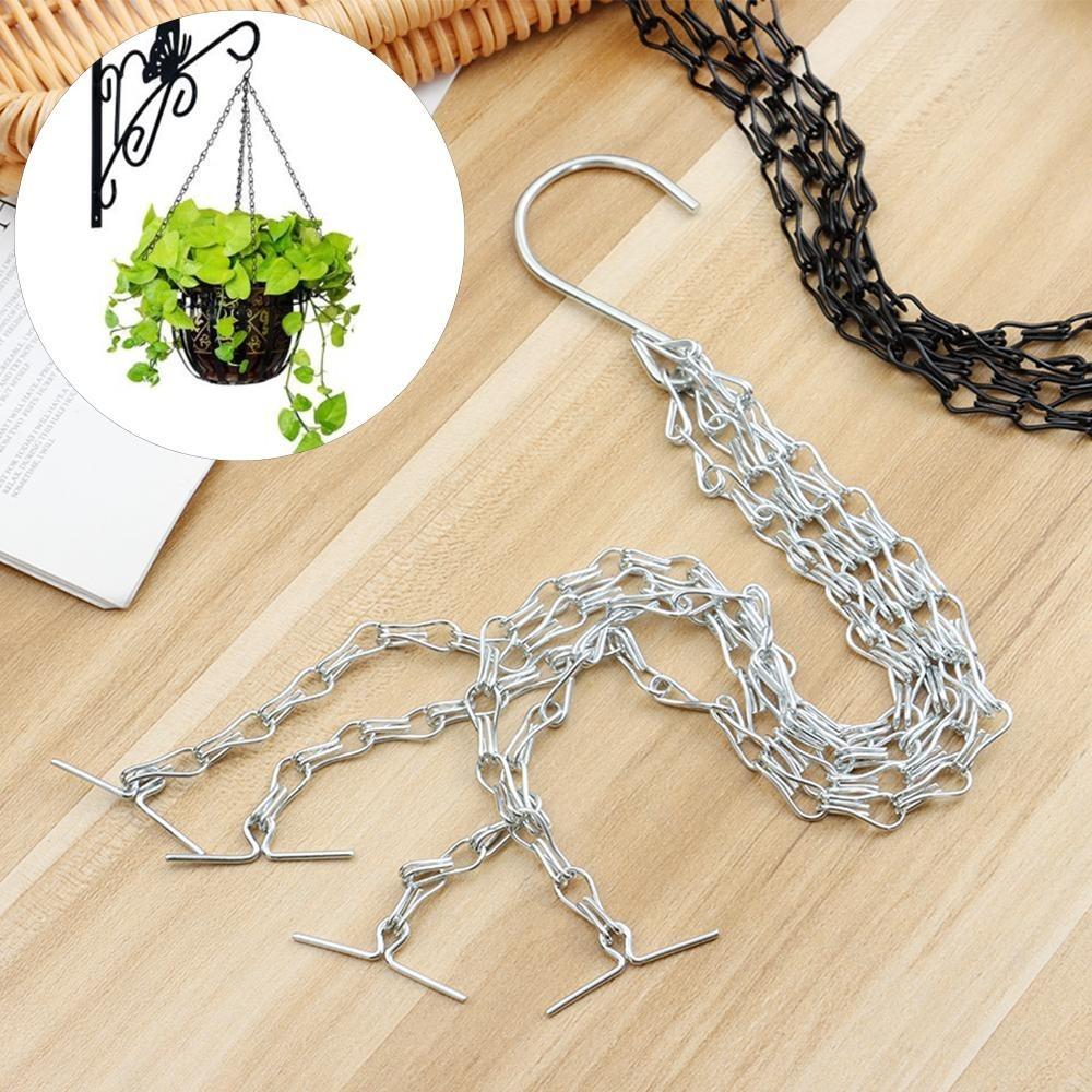 Hanging Basket Chain Flower Pot Hanging Chain Replacement Plant Hangers Flower Pot Bird Feeders Hanging Basket Chain Hang Hooks
