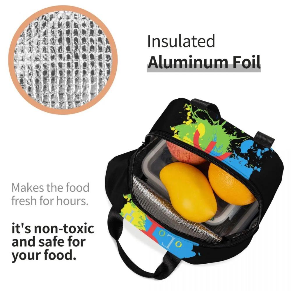 Custom Amazigh Flag Thermal Insulated Lunch Bag Women Berber Pride Tifinagh Resuable Lunch Container for Multifunction Food Box