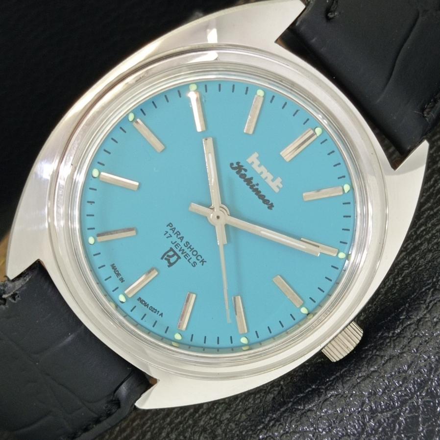 

AUTHENTIC HMT MANUAL WINDING TURQOISE DIAL WRIST WATCH FOR MENS a426490-2 RL-a426490