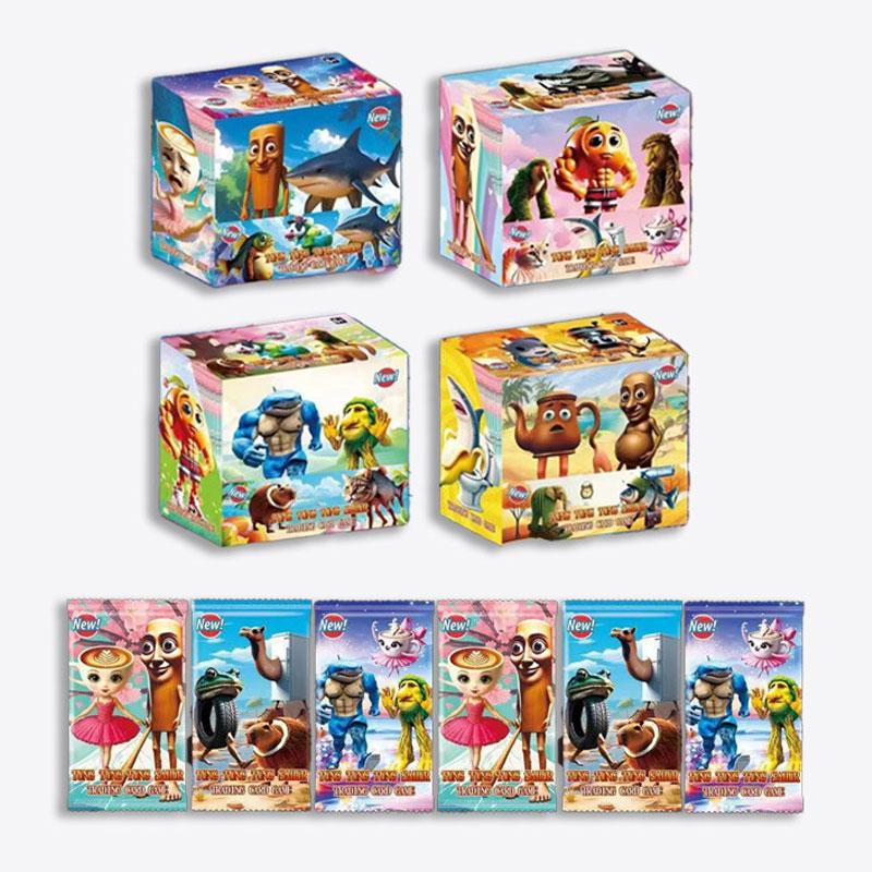 Italian Brainrot Cards Tralalero Tralala Tungtung Sahur Kids Party Favor Classic Toys Collectible Photos Gift For Children