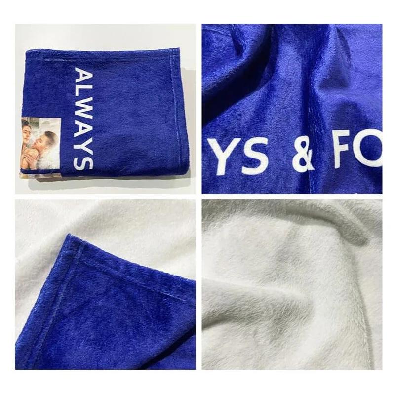 Customized blankets for dad gifts, sofa blankets, personalized dad photos for dad and husband Father's Day gifts,Christmas gifts