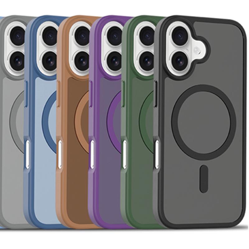 Magnetic Attraction Frosted iPhone 17 Case, Compatible with iPhone 13, 14, 15, 16, 17 Models