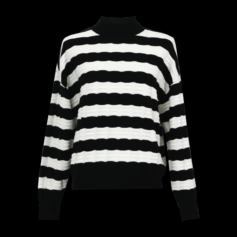 Shetu Women's Winter Striped Pullover Sweater