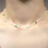 HARANG HR 48N_Malachite Moonstone Pearl Beads Necklace