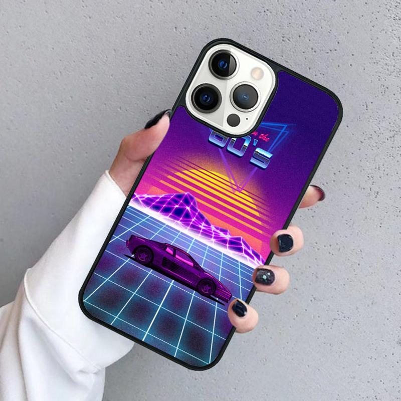 Retrowave Neon 80's Phone Case For iPhone 17 Air 15 16 11 12 13 14 Pro Max Cover For iPhone 17 Air Max Plus Coque Fundas