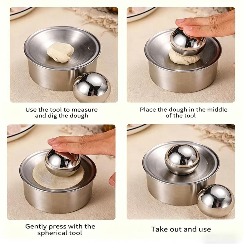 Easy To Use Dumpling Wrapper Press Handheld Dough Presser Stainless Steels Kitchen Utensils For Home Cook