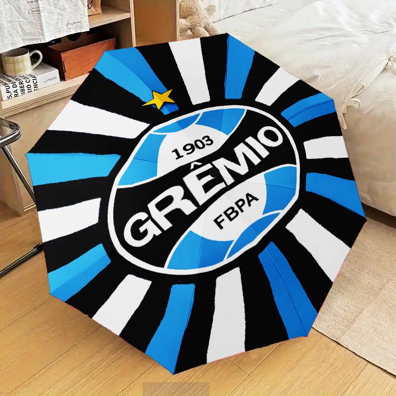 1PC Grêmio FBPA Printed Umbrella Folding umbrella, automatic umbrella 8-Frame for Travel, camping Fan gifts Christmas Gifts