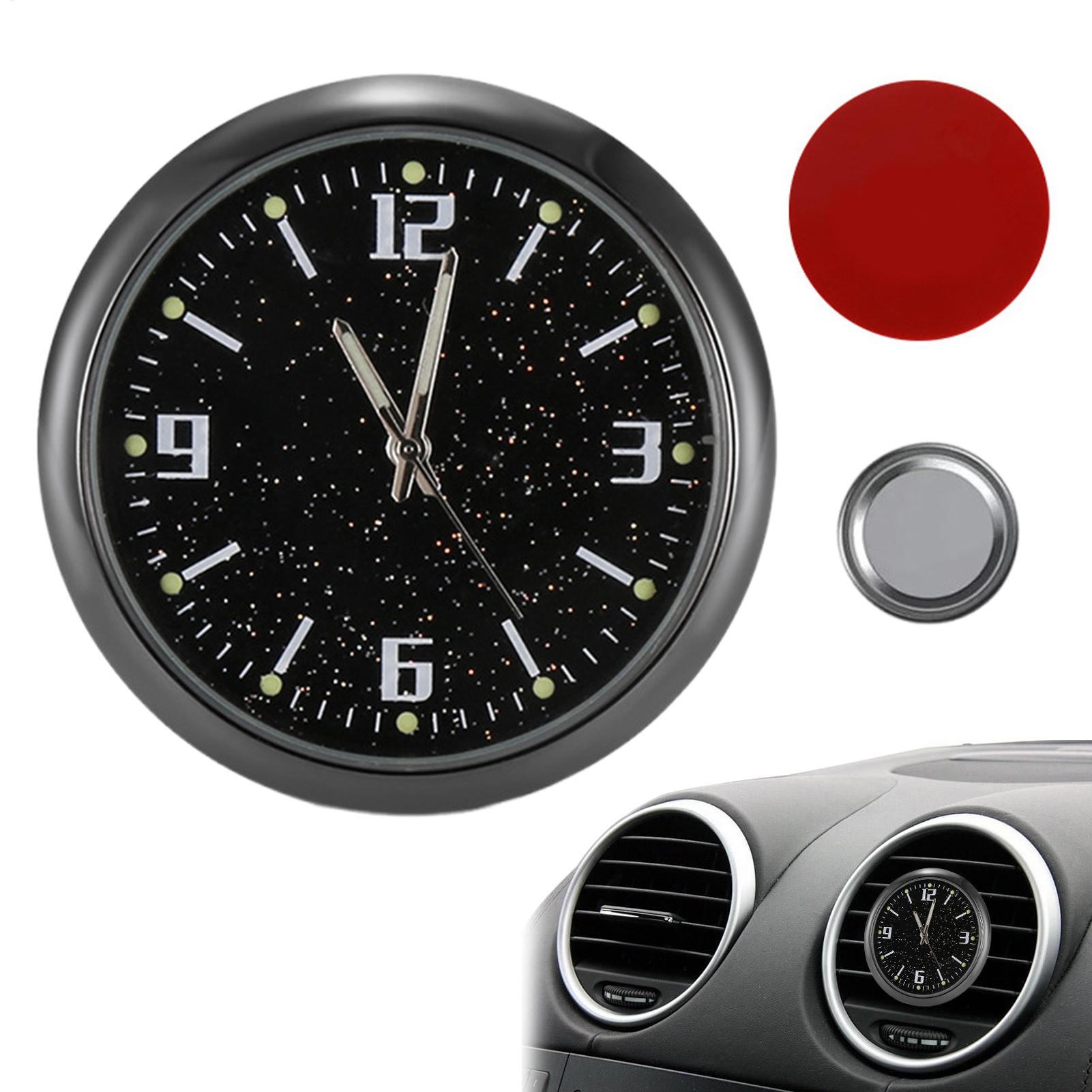Светящиеся автомобильные часы с циферблатом, наклеивающиеся, светящиеся кварцевые часы, часы на приборную панель в воздуховод автомобиля, водонепроницаемые высокоточные электронные часы China Mainland