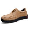Old man head men's shoes thick sole wear-resistant outdoor hiking shoes men's leather shoes genuine leather first layer cowhide men's leather shoes