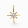 10Pcs/lot 14K Gold Color Plated Brass Star Pendants with Zircon Charms Pendant for DIY Necklace Jewelry Making Accessories