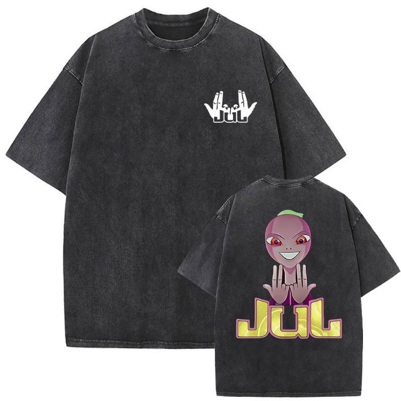 Love Jul 2025 Merch Washed Vintage T-shirt Men Women Fashion Rap Pop Music Streetwear Man Hip Hop Oversized Short Sleeve Tshirt