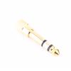 3.5mm Female To 6.5mm Male Stereo Headphone Audio Plug Jack Adapter Gold