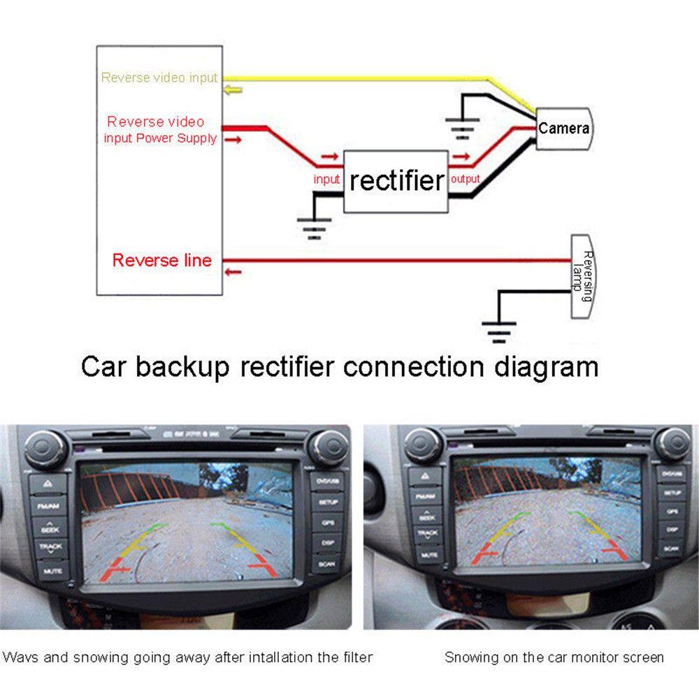 Filter Interference Relay Backup Camera Rectifier Filter Connector Ballasts Auto Car Camera Filter