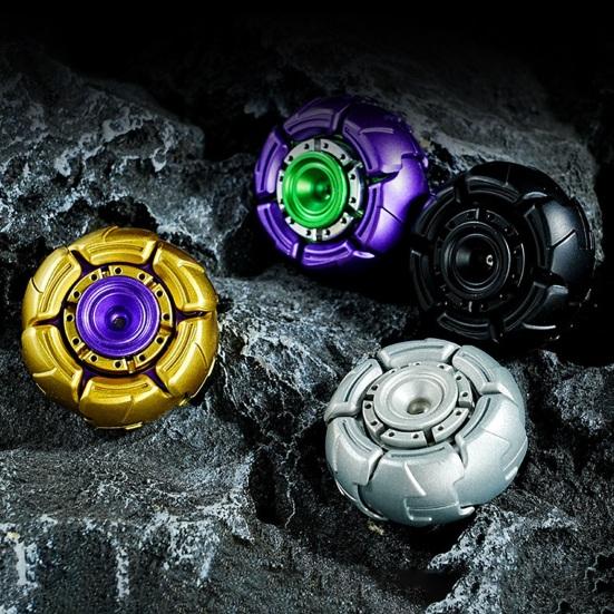 Spinner Fidget Toy Stress Anxiety Relief Portable Kids Teens Adults Aluminum Alloy Transformable Fingertip Spinning Top Gyro Sensory Toy Birthday