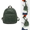 Retro Inspired Small Corduroy Backpack Fashionable and Functional College School Bag for Women