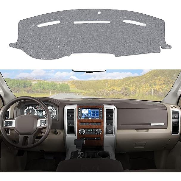 Dashboard Dash Cover Mat Carpet Compatible With 2010-2013 Mazda 3 Sedan/Hatchback/MazdaSpeed 3(Grey)