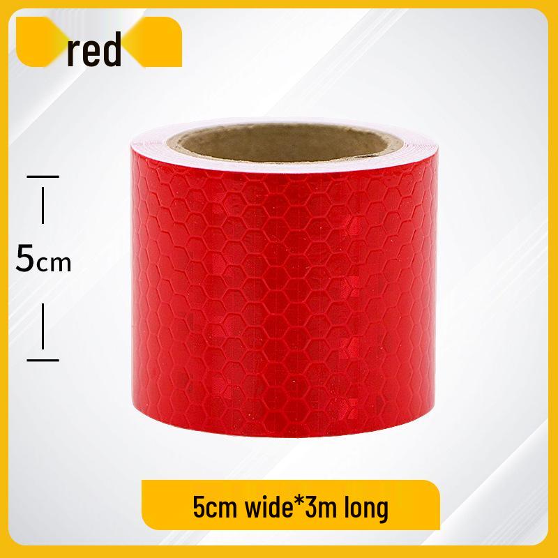 Night Safety Anti-Collision Reflective Strips - Traffic Warning Stickers with Microprismatic Film