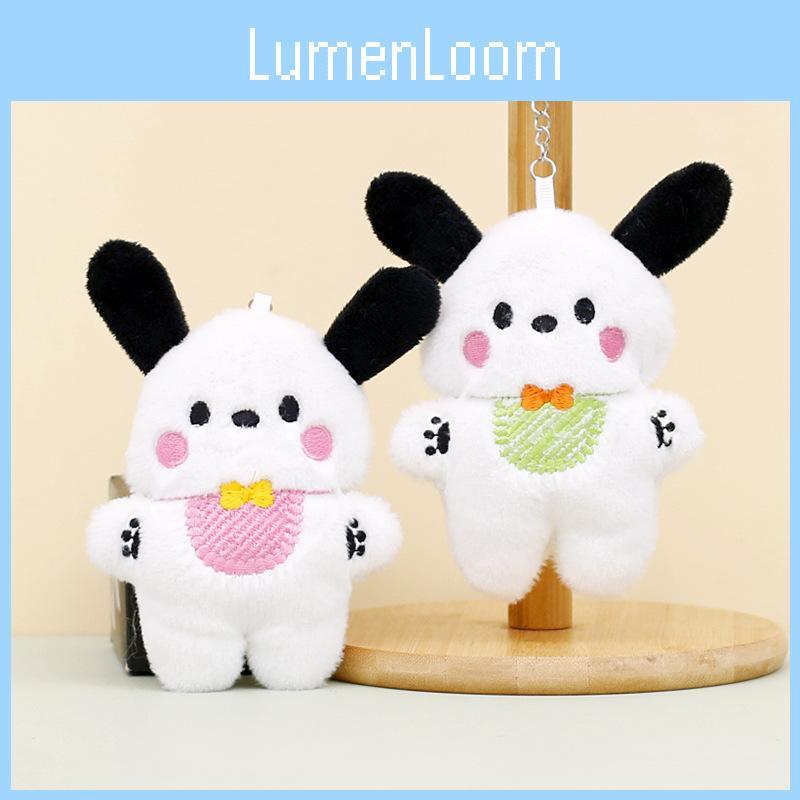 Adorable Cartoon Pochacco Plush Toy Cute Dog Keychain Backpack Charm Doll Wholesale