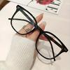 1/2pcs Minimalist Square Frame Glasses with Clear Lenses - Elegant Black Rim Design for Women and Men Ideal for Computer Use