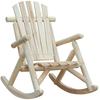 Adirondack Chair Cedar Wood Ergonomic Rocking Chair Porch Rocker Garden Traditional - Burlywood