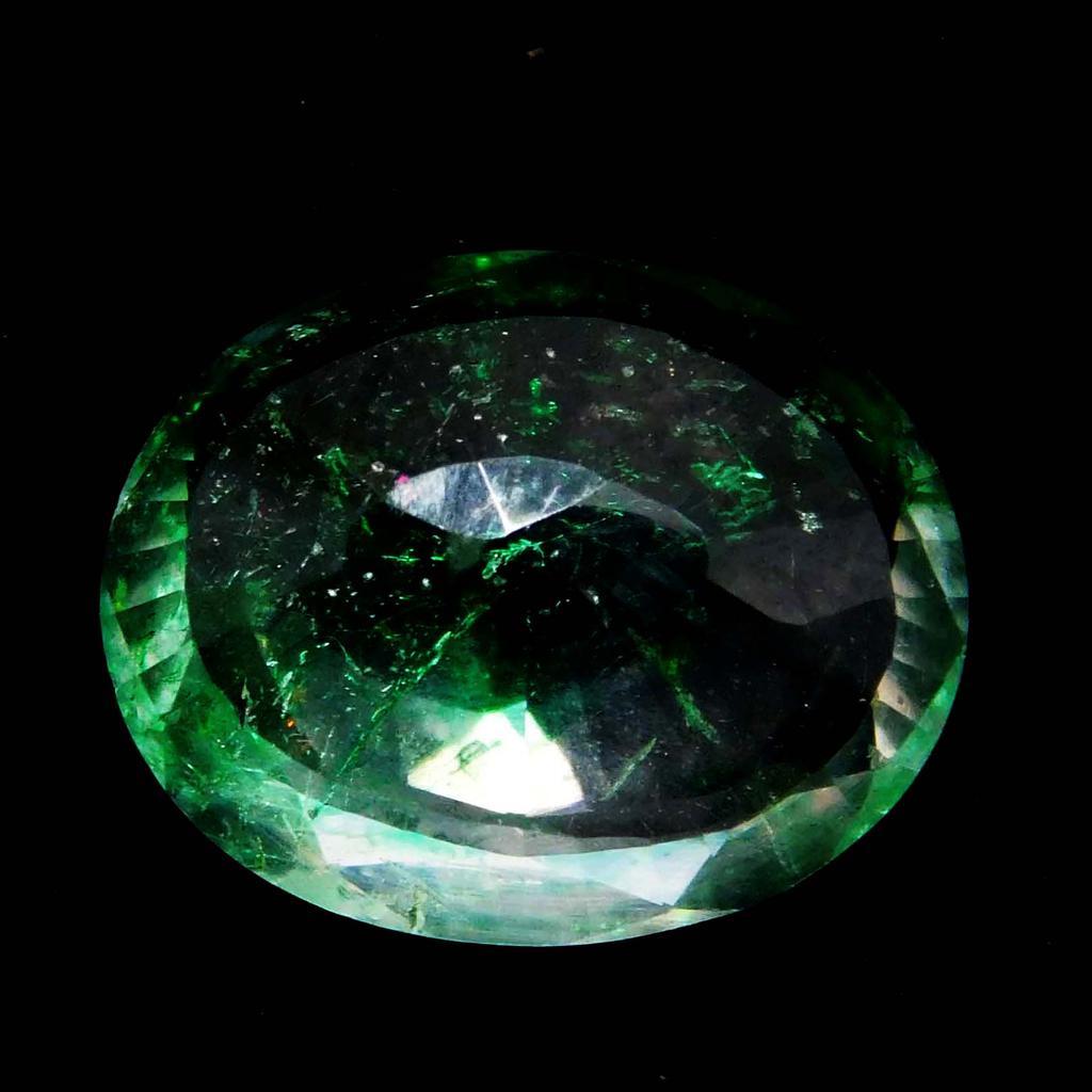 Natural Green Emerald Loose Gemstone Colombian 6.35 ct Oval Cut for Jewelry Making and Crafts