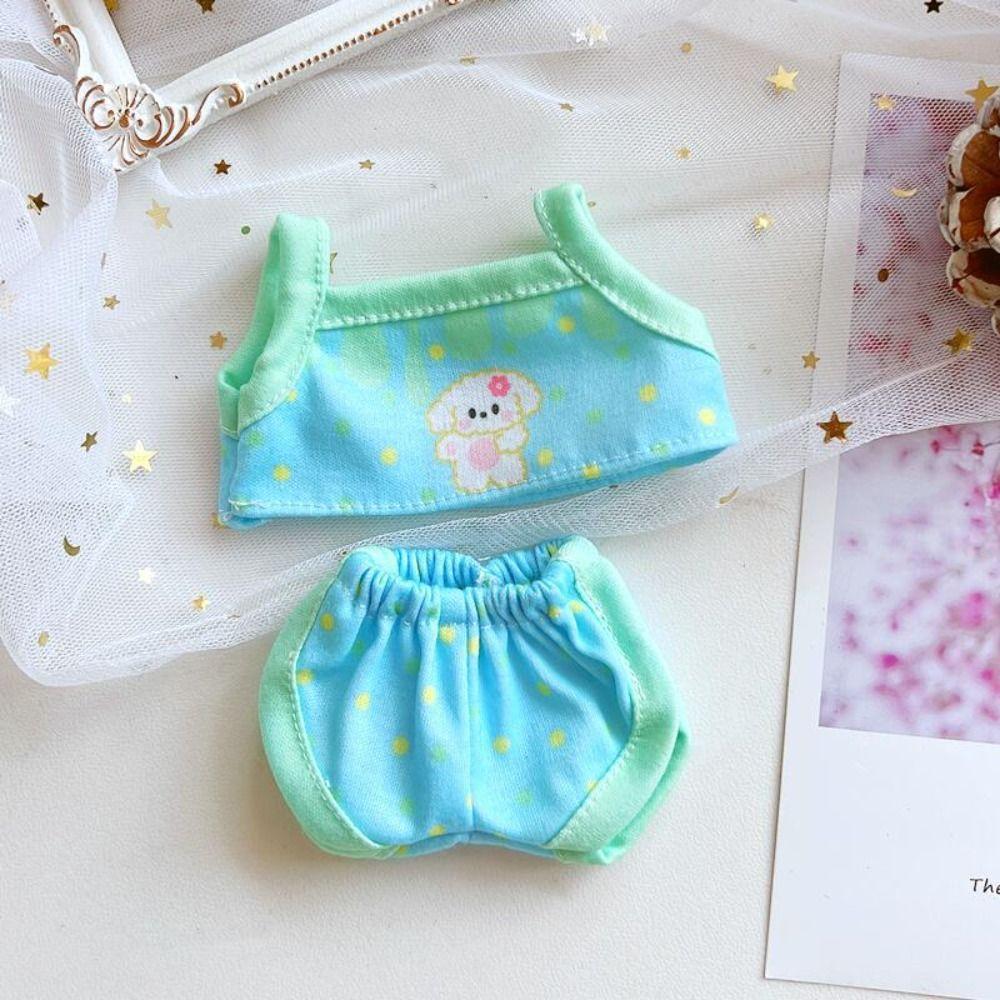 Colorful 20CM Cotton Doll Clothes Pajamas Plush Doll Toys Cloth  Stuffed Dolls