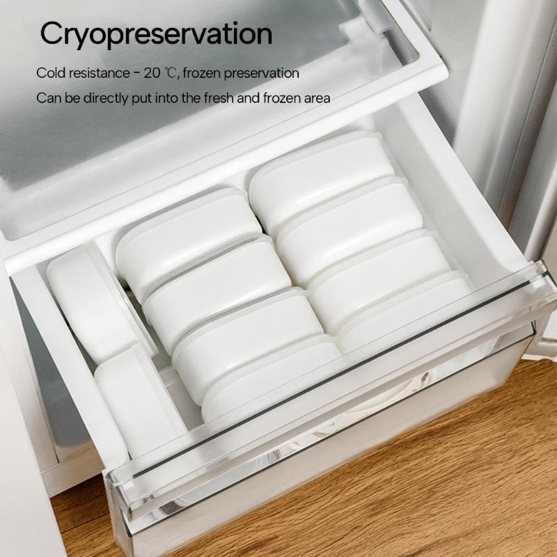 Food Storage Containers with Lids Rectangular Plastic Lunch Boxes Food Container Space Saving Reusable Food Boxes