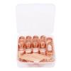 66pcs Metal Pen Clips for Student Slip Resistance Rust Prevention Paperclip Pen Holder for Notebooks Office School Rose