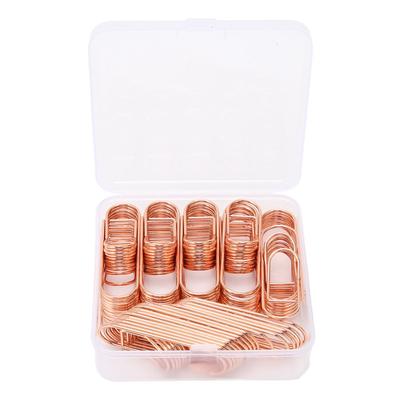 66 szt. Metalowe Klipsy do Długopisów dla Ucznia Odporność na Poślizg Ochrona przed Rdzą Spinacz Uchwyt na Długopis do Notesów Biuro Szkoła Różowy