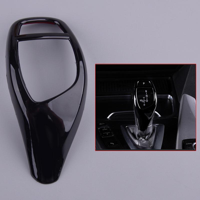 

Gear Shift Knob Panel Cover Trim Frame Gloss Fit for BMW 1 2 3 4 5 7 Series X3 X4 F20 F21 F22 F23 F30 F32 F10 F25 F26 Black ABS