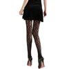 Vintage Women Sexy Thin Transparent Silky Pantyhose Gothic Black Sexy Leopard Animal Pattern Sheer Tights Seamless Stockings