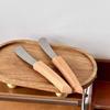 1/2pcs Butter Knife Jam Spreader Wooden Long Handle Minimalist Vintage Style Ideal for Spreading Butter Jam Cream Cheese