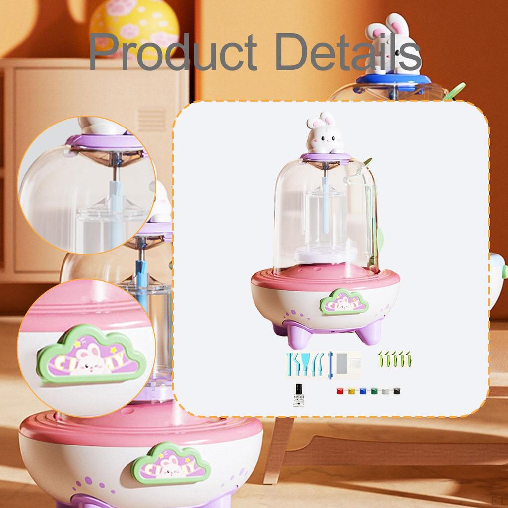 Clay Modeling Machine with Electric Wheel Children DIY Craft Kit USB Powered for Ages 6-12 Versatile