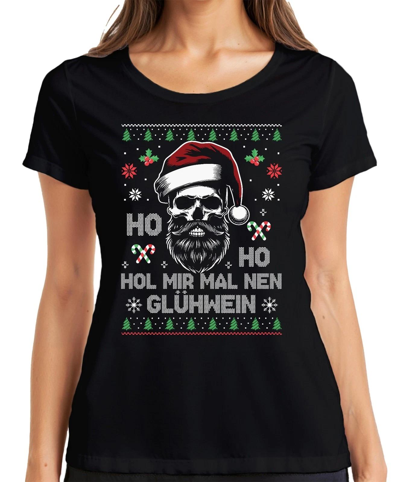 Ho Ho Hol mir mal nen Glühwein Totenkopf - Weihnachten Weihnachtsgeschenk Christ S