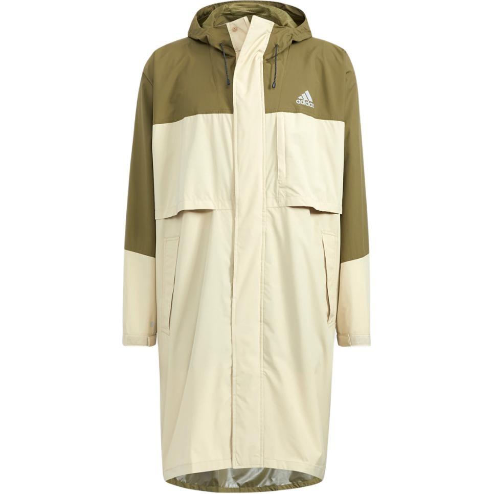 adidas Casual Sports Colorblock mid-length hooded Windbreaker Men s HD0047 XXL