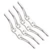 4 Pcs Rope Cleat Hook Stainless Steel Corrosion Resistance Durable Flagpole Boat Column Fixed Cleats150mm
