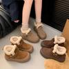 New Thick-soled Snow Boots for Women, Fleece Cotton Boots, Versatile, Anti-slip and Warm Cotton Shoes