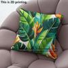 Tropical Leaves Floral Pillow Covers Pattern Cushion Cover Suitable for Sofa Bedroom Car Pillow Cover